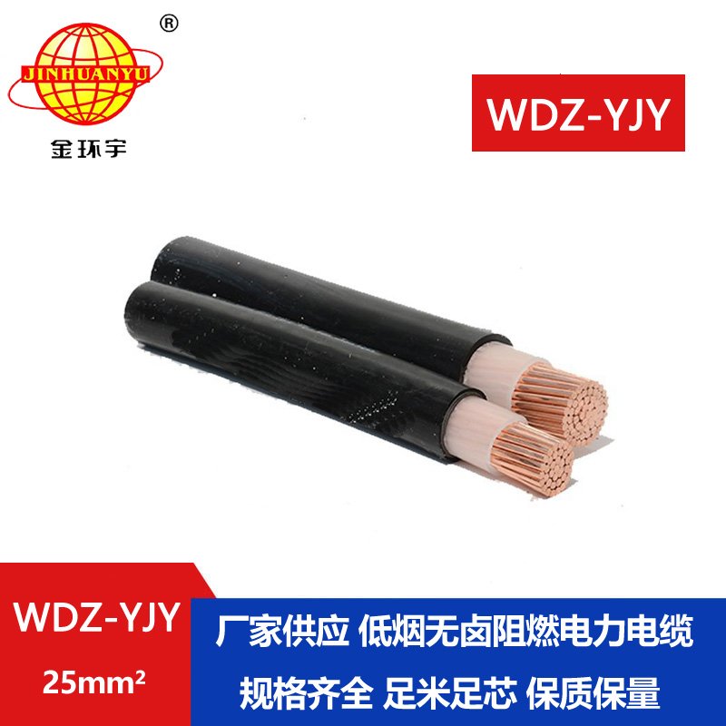 金環(huán)宇電線電纜 低煙無(wú)鹵環(huán)保電纜WDZ-YJY 25平方