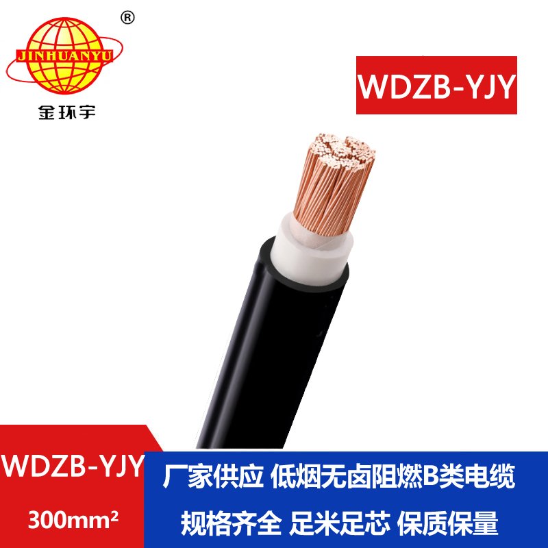 金環(huán)宇電線電纜 絕緣低煙無鹵單芯阻燃電力電纜WDZB-YJY 300 平方 